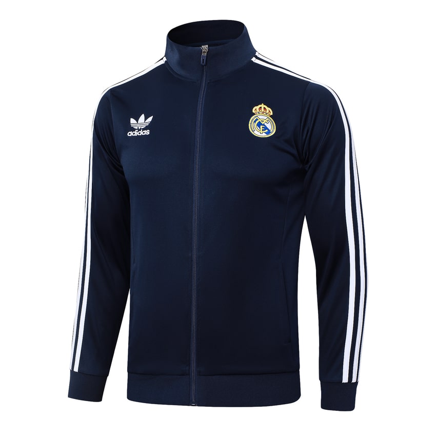 Survetement Real Madrid Veste 2024 2025 Bleu Nuit – Image 2