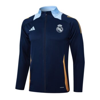 Alternative view of Survetement Real Madrid Veste 2024 2025 Bleu Sombre