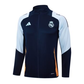 Alternative view of Survetement Real Madrid Veste 2024 2025 Bleu Blanc