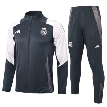 Survetement Real Madrid Veste 2024 2025 Noir Blanc