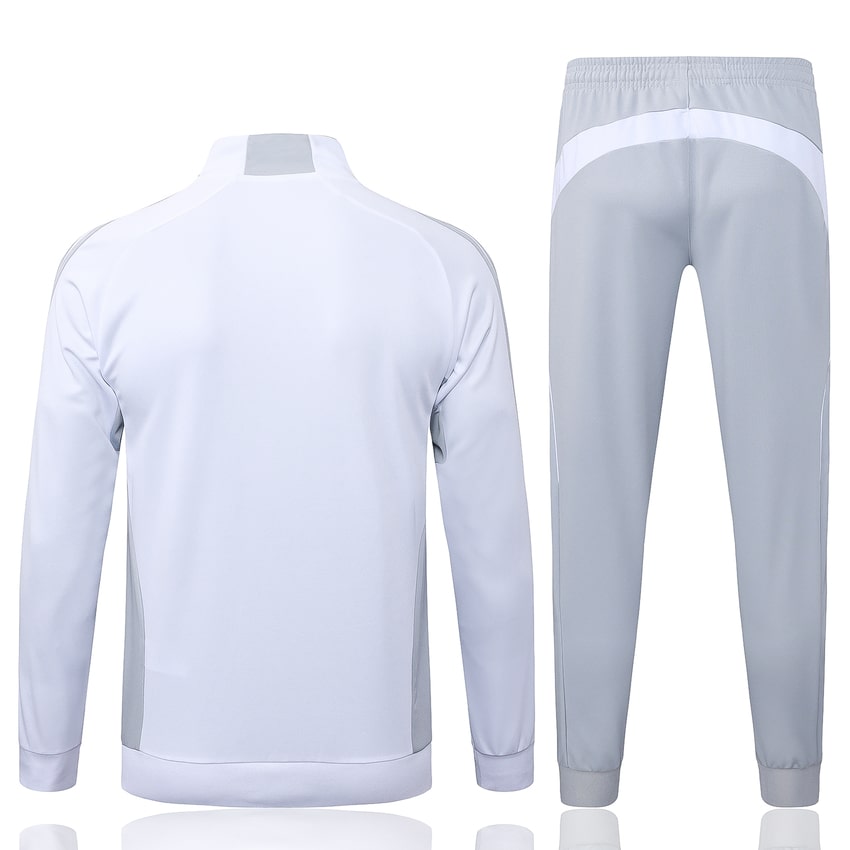 Survetement Real Madrid Veste 2025 2026 Blanc Gris – Image 4