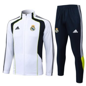 Survetement Real Madrid Veste 2025 2026 Blanc Noir