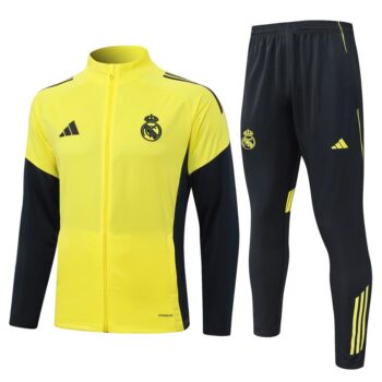 Survetement Real Madrid Veste 2025 2026 Jaune Clair
