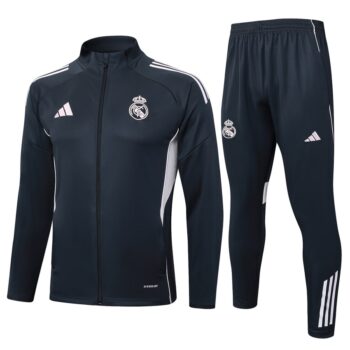 Survetement Real Madrid Veste 2025 2026 Noir Clair